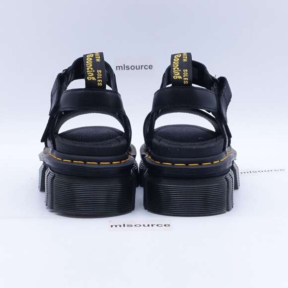 NEW Dr. Martens Ricki 3 Strap Platform Sandals 27405001 Black - Picture 3 of 9